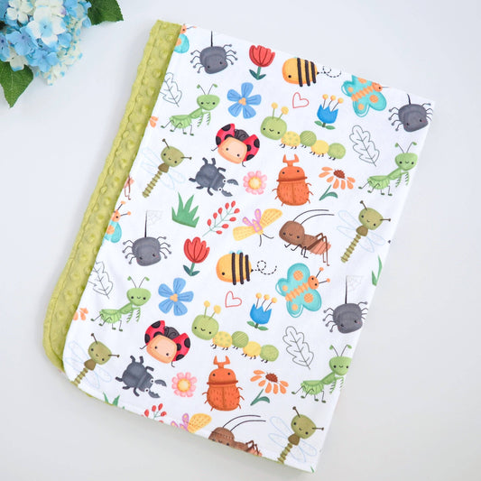 Bug Buddies- Baby & Toddler Minky Blanket